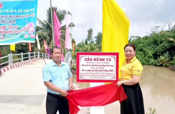 Khanh thanh cu giao thong nong thon Kenh T2 ni lin p 7 va p 6 xa Tan Hoa5