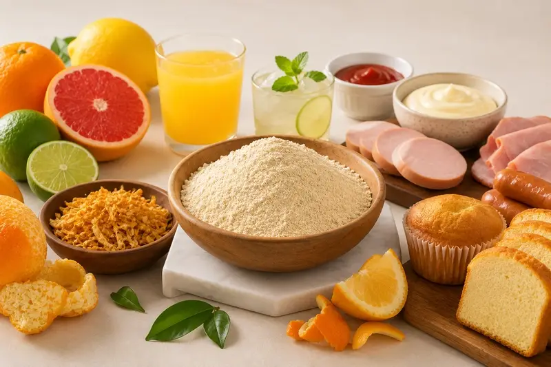 Citrus Fiber là giải pháp nguyên liệu có nguồn gốc tự nhiên, phù hợp với nhiều ứng dụng trong ngành thực phẩm và đồ uống