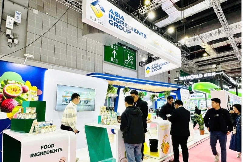 Gian hàng Asia Ingredients Group với quầy Food Ingredients giới thiệu giải pháp phát triển sản phẩm thực phẩm